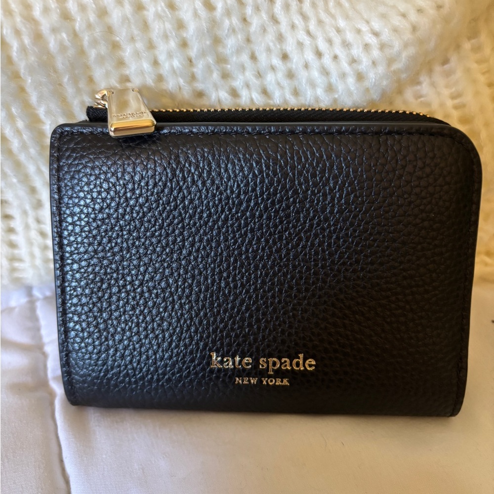 Kate Spade Black Pebbled Leather Wallet